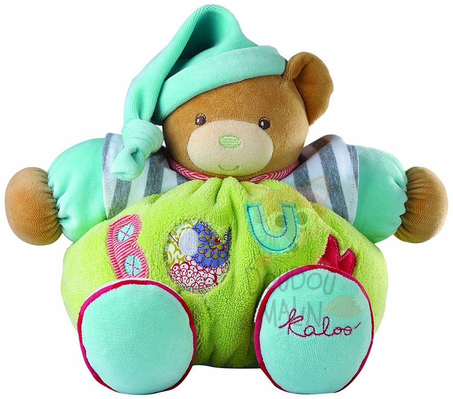  bliss baby comforter bear boum green blue 